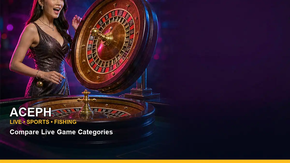 ACEPH mobile-friendly live casino table games and sports access