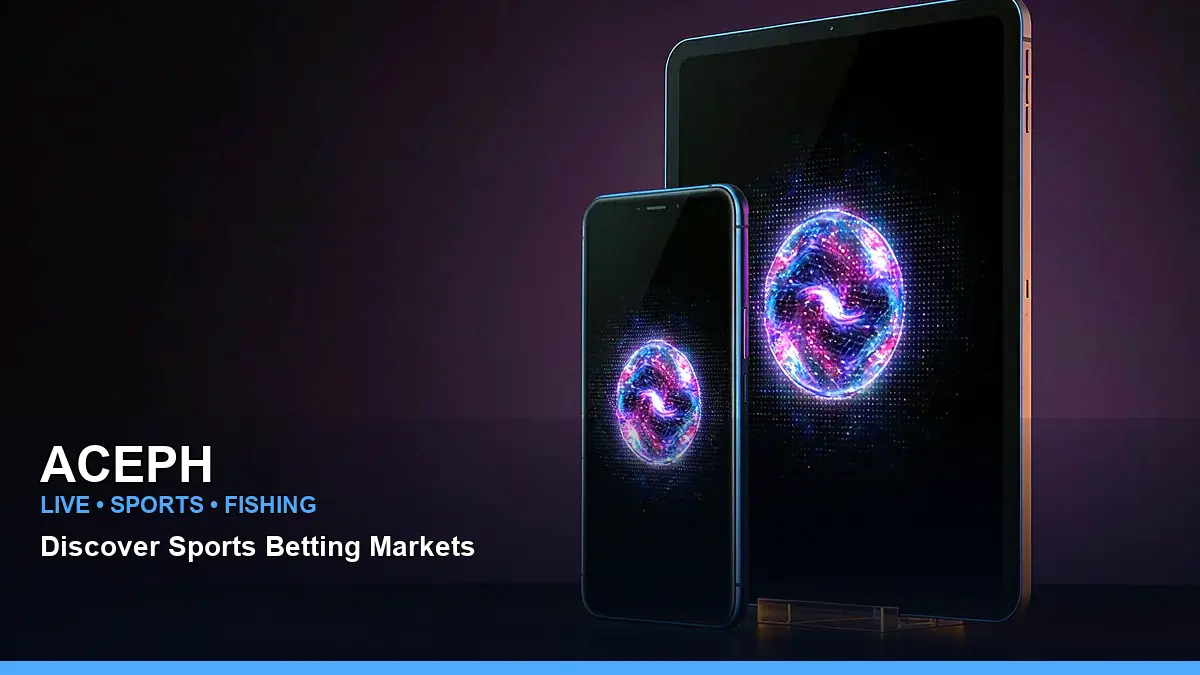 ACEPH mobile casino app download with a live casino host and social sharing layout